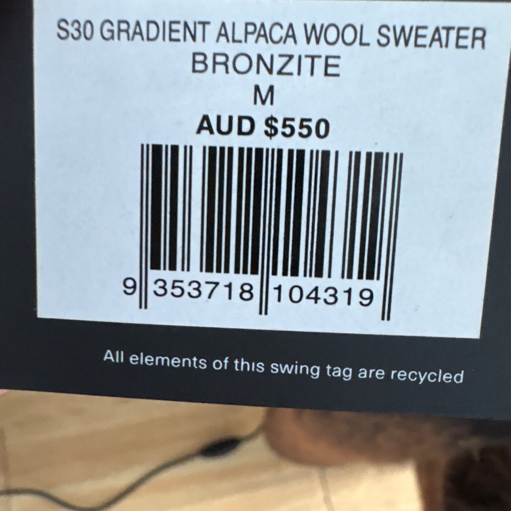 NAGNATA GRADIENT ALPACA WOOL SWEATER - Picture 3 of 3